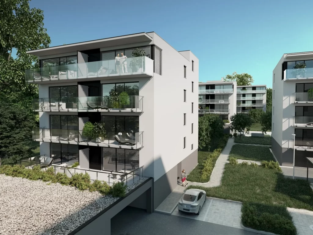 Vizualizace developerského projektu Viladomy Dobrovodská